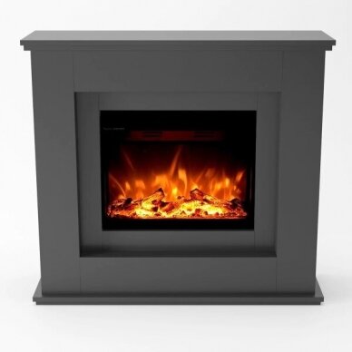 GLOW FIRE EUROPA GREY free standing electric fireplace 2