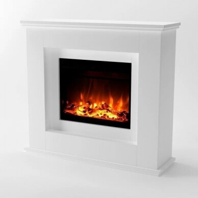 GLOW FIRE EUROPA WHITE free standing electric fireplace