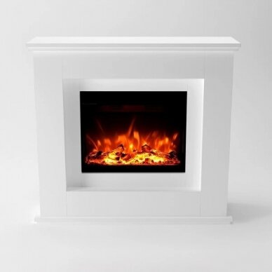 GLOW FIRE EUROPA WHITE free standing electric fireplace 1