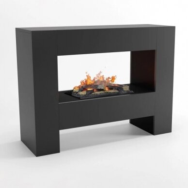 GLOW FIRE FALLADA Cassette 600 BLACK elektrikamin 2