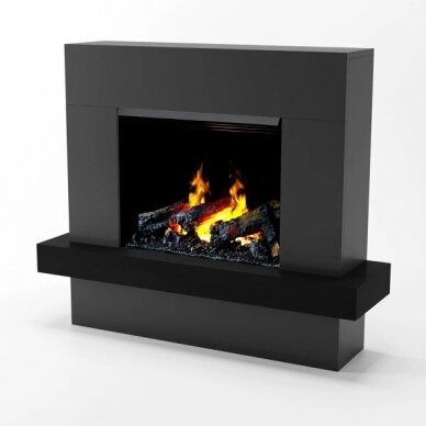 GLOW FIRE HERA BLACK free standing electric fireplace 2