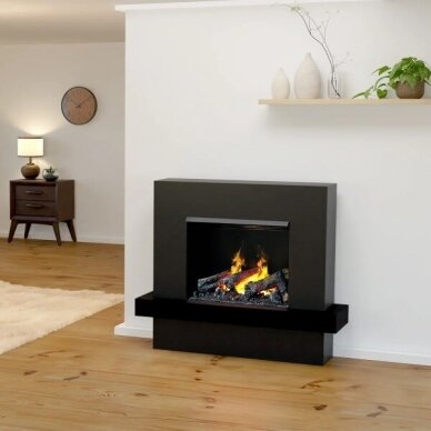 GLOW FIRE HERA BLACK free standing electric fireplace