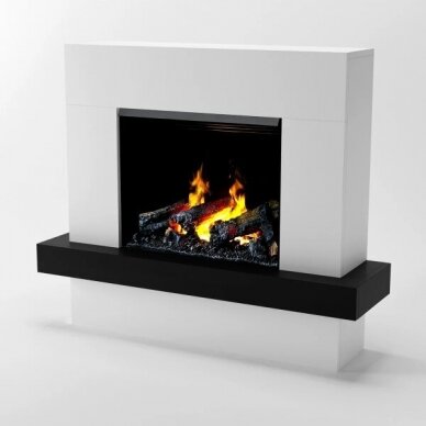 GLOW FIRE HERA WHITE free standing electric fireplace 1