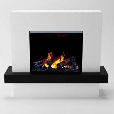 GLOW FIRE HERA WHITE free standing electric fireplace 2