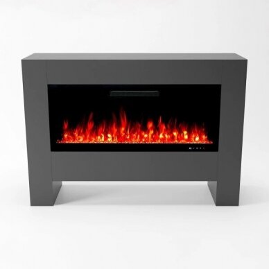 GLOW FIRE HERMES GREY brīvi stavošs elektrokamīns 1