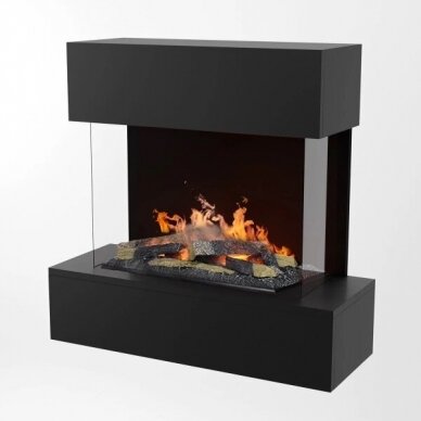 GLOW FIRE HOLDERLIN BLACK elektrikamin seinale 2