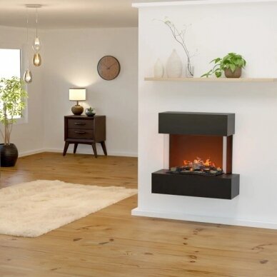 GLOW FIRE HOLDERLIN BLACK elektrikamin seinale