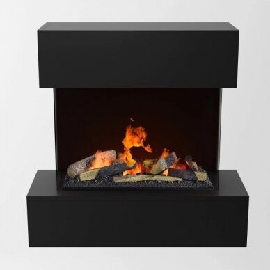 GLOW FIRE HOLDERLIN BLACK elektrikamin seinale 1