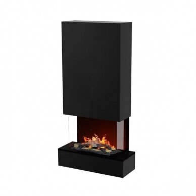 GLOW FIRE HOLDERLIN HOCH BLACK elektrikamin seinale 1