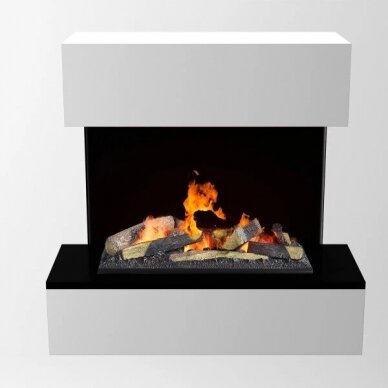 GLOW FIRE HOLDERLIN SIMS WHITE elektrikamin seinale 1