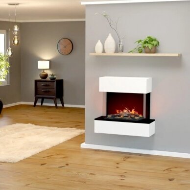 GLOW FIRE HOLDERLIN SIMS WHITE elektrikamin seinale