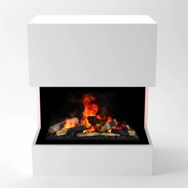 GLOW FIRE KASTNER Cassette 600 WHITE pastatomas vandens garų elektrinis židinys 1