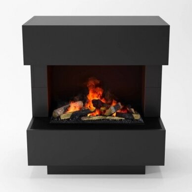 GLOW FIRE KLEIST Cassette 600 BLACK free standing electric fireplace 2