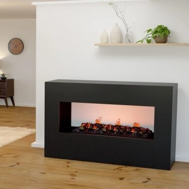 GLOW FIRE KONSALIK 1000 Cassette 1000 BLACK free standing electric fireplace