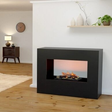 GLOW FIRE KONSALIK Cassette 600 BLACK free standing electric fireplace