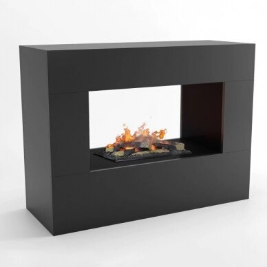 GLOW FIRE KONSALIK Cassette 600 BLACK pastatomas vandens garų elektrinis židinys 1