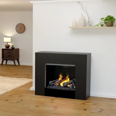 GLOW FIRE KRONOS BLACK free standing electric fireplace