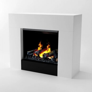 GLOW FIRE KRONOS WHITE free standing electric fireplace 2