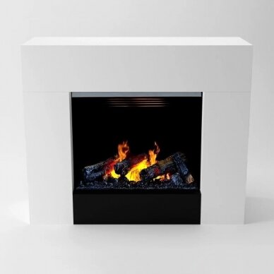 GLOW FIRE KRONOS WHITE free standing electric fireplace 1