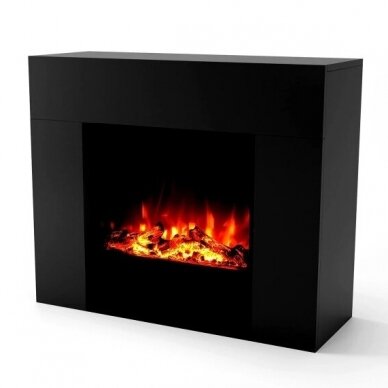 GLOW FIRE METIS BLACK free standing electric fireplace 1