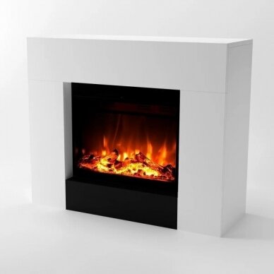 GLOW FIRE METIS WHITE free standing electric fireplace 2