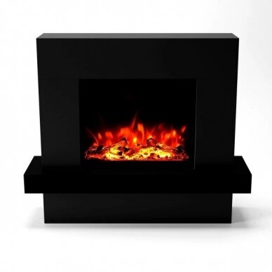 GLOW FIRE PANDORA BLACK free standing electric fireplace 1