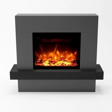 GLOW FIRE PANDORA GREY free standing electric fireplace 1