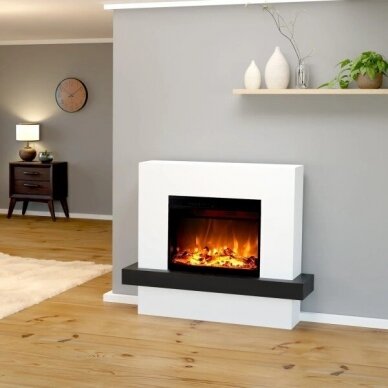 GLOW FIRE PANDORA WHITE free standing electric fireplace 2