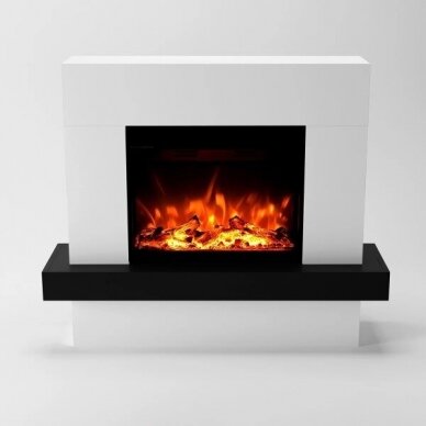 GLOW FIRE PANDORA WHITE free standing electric fireplace 1