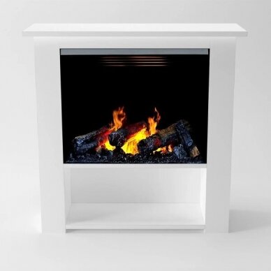 GLOW FIRE POSEIDON WHITE free standing electric fireplace 2