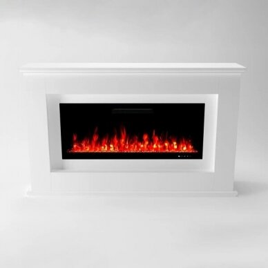 GLOW FIRE RHEA WHITE free standing electric fireplace 1