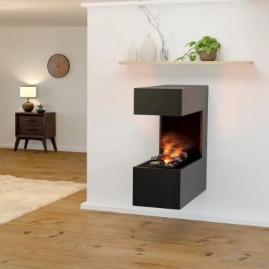 GLOW FIRE SCHILLER WALL BLACK elektrikamin seinale