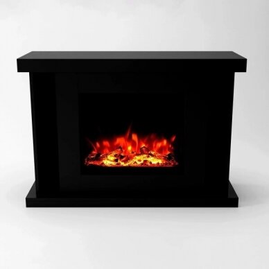 GLOW FIRE TARVOS BLACK free standing electric fireplace 2