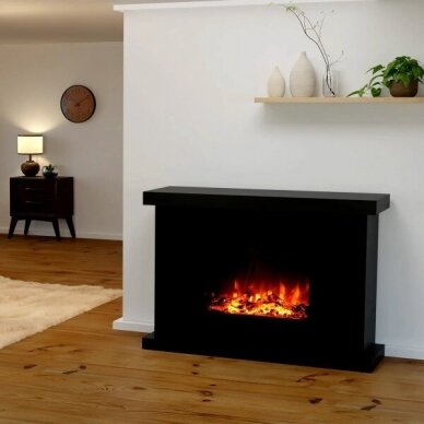 GLOW FIRE TARVOS BLACK free standing electric fireplace 1