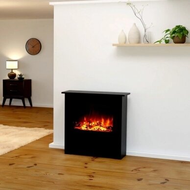 GLOW FIRE THEBE BLACK free standing electric fireplace 2