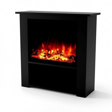 GLOW FIRE THEBE BLACK free standing electric fireplace 1