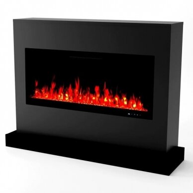 GLOW FIRE ZEUS BLACK free standing electric fireplace