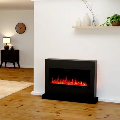 GLOW FIRE ZEUS BLACK free standing electric fireplace 2