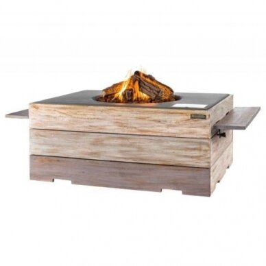 HAPPY COCOONING CT NICE NASTY RECTANGULAR BLACK outdoor gas fireplace