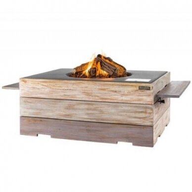 HAPPY COCOONING CT NICE NASTY RECTANGULAR GREY outdoor gas fireplace