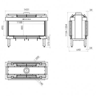 HITZE CALMA 120T gas fireplace 4