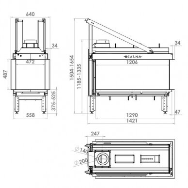 HITZE CALMA 120TU gas fireplace 4