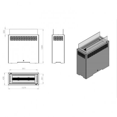 HITZE FUENTE L outdoor gas fireplace 6