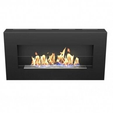 HITZE JAZZ GLASS BLACK bioethanol fireplace wall-mounted