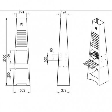 HITZE TORRE lõkkealus 3