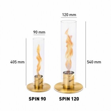 HOFAST SPIN 120 Table-top GOLD переносной биокамин 3