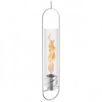 HOFAST SPIN 120 HANGING SILVER bioethanol fireplace