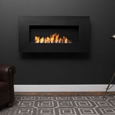 ICON FIRES NERO WALL RANGE 1150 BLACK biokamin seinale