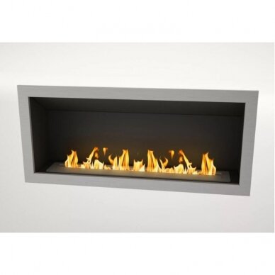 ICON FIRES SLIMLINE FIREBOX RANGE 1100 INOX sisseehitatav biokamin