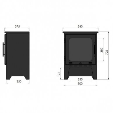 INFIRE INCOZA 1 BLACK pastatomas biožidinys 4